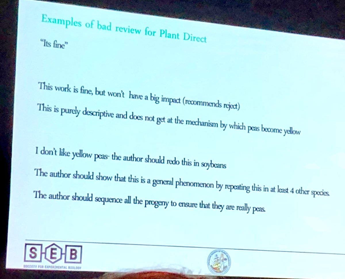 SJaspinder1's tweet photo. Dear reviewers, here’s an example of a bad review (Satire)... @ASPB @plantae_org #PlantBio18 #AmpliComm https://t.co/BIQGAQVBx0
