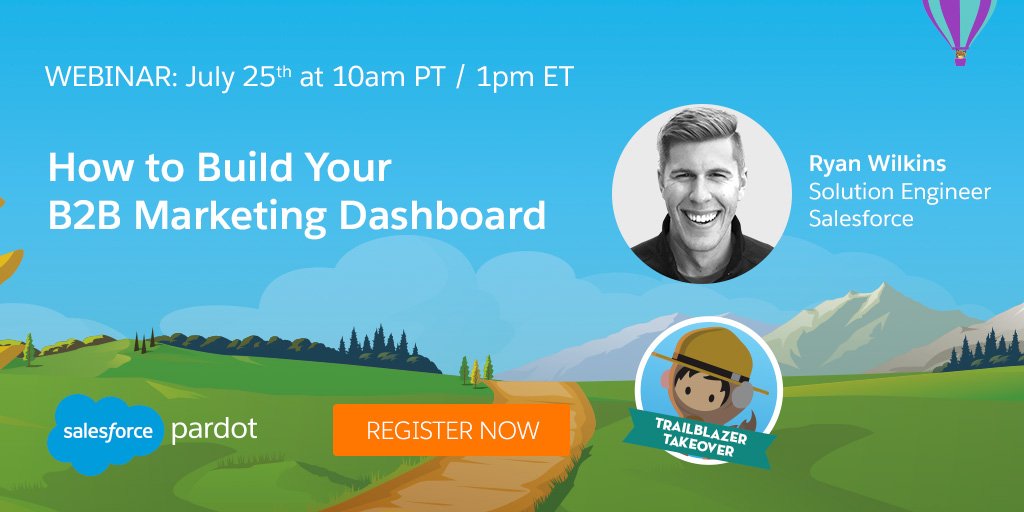 MckayMoya's tweet photo. Have you heard? You're choosing the demo! Join @Pardot for an interactive, audience-led webinar demonstrating B2B Marketing Analytics in action! https://t.co/5K9Bftnjs6 #B2BAnalytics https://t.co/K0gav93GlM