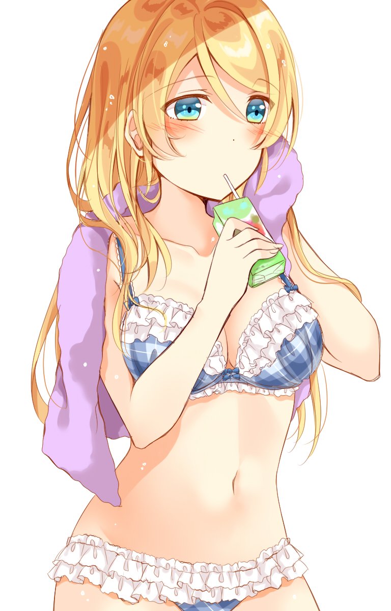 Eli has been relaxing this summer. She'll attempt to be around more in case anyone wants her company.

Source: danbooru.donmai.us/posts/2959913