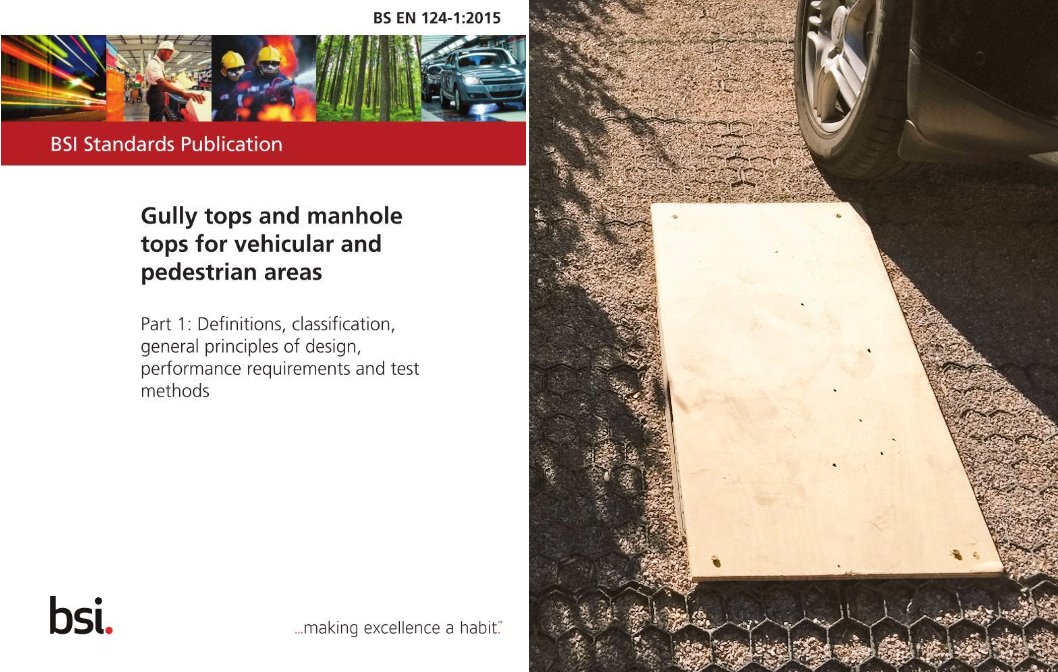 MarkGale's tweet photo. On the left BS Standard 📚 from @BSI_UK
on the right Standard BS 💩 from Clarion
✔️#EN124 #ManholeTopsForVehicles 🚙
❌#Hemnes #IkeaTVCabinetShelf 🕳️ https://t.co/FJNpa45njw