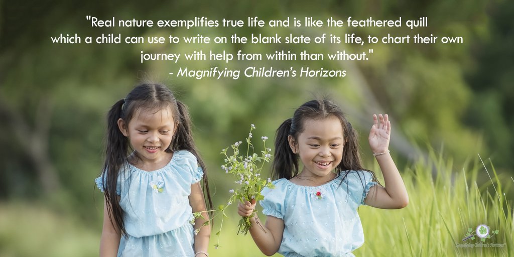 maghorizons's tweet photo. For children, real #nature is a guardian that teaches in love and disciplines with wisdom. A foundation which all children need to grow into a life that they know from first hand experience. 

Read more: https://t.co/PJq1LU74Fk #forestschool #parenting #parentingtips https://t.co/KV6rDqABs7