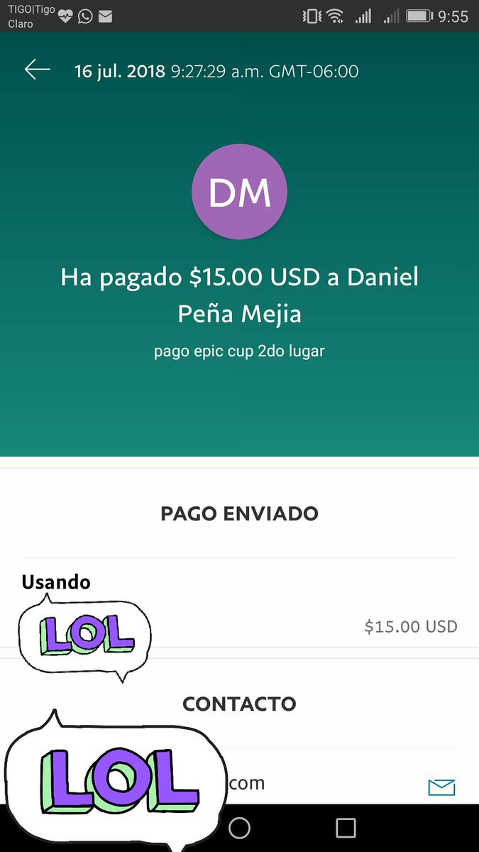 Hecho el pago del primer y segundo puesto de la Advance Epic Cup pagando los 70 dolares agrader a <a href="/ShadyJones503/">Shady Jones 503</a> por el patrocinio y apoyo en esta gran liga , gracias por todo bro @Royale_MI6 1 y @nova_caoficial 2