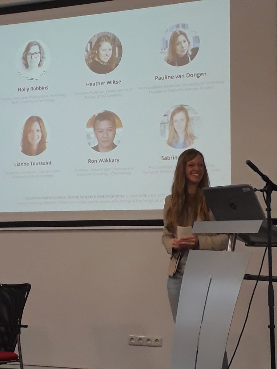shauser_'s tweet image. I co-organized a panel with design researchers engaging with Postphenomenology and the Philosophy of Technology at #phtr2018. With @ronwakkary, @hrwiltse, @Pauline_Dongen, Lianne Toussaint, &amp;amp; Holly Robbins at #phtr2018. It was great fun and success!