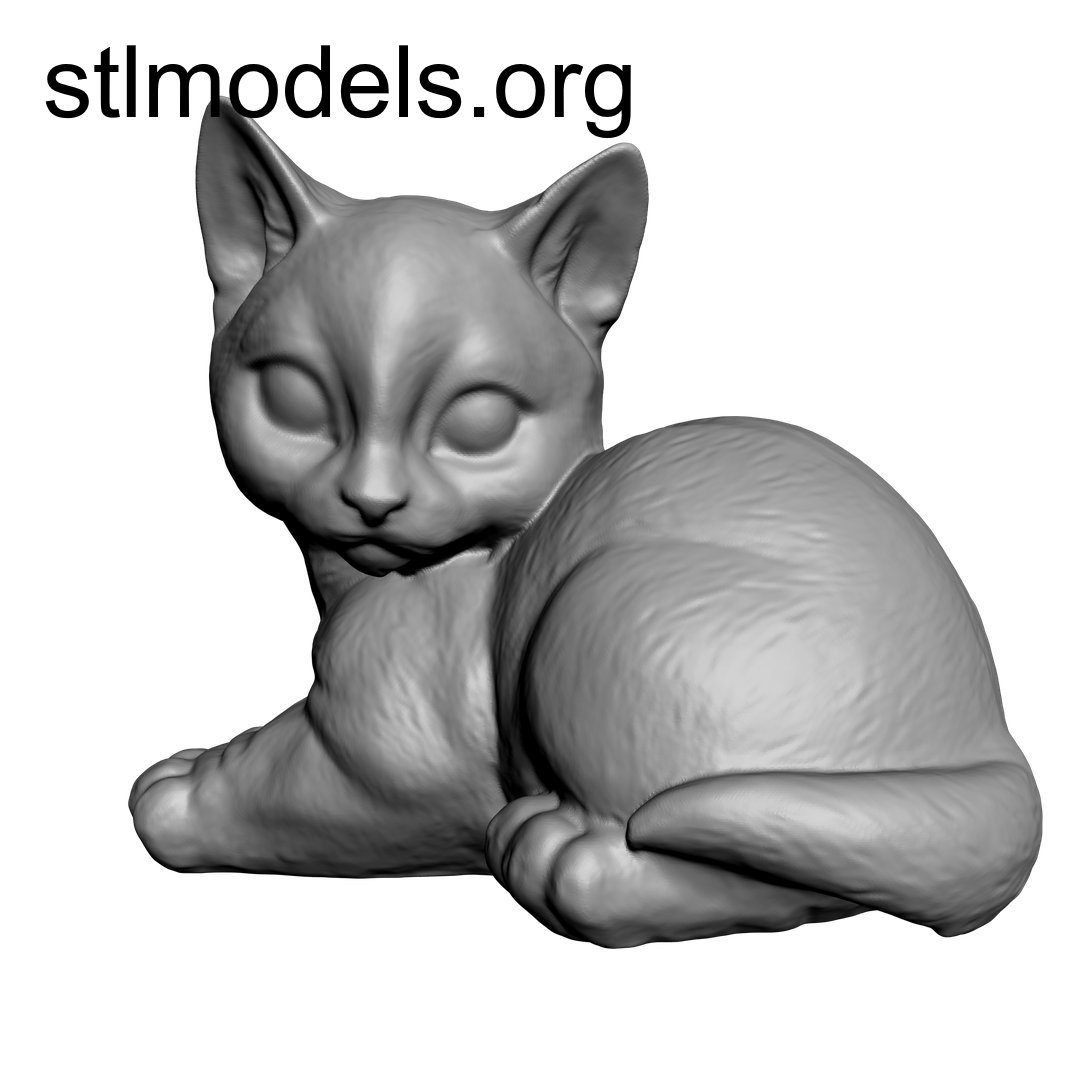 Котенок 3д модель