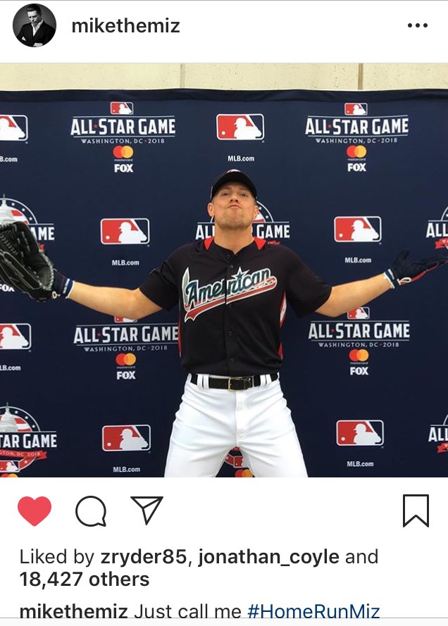 DD_Amy_Mylie's tweet photo. Can’t wait to see @mikethemiz rep @Indians @WWE and #TheLand in the All star legends and Celebrity softball game on @espn #HomeRunMiz #AWESOME #InvaderPride #Normandy https://t.co/3MqbLEClHE