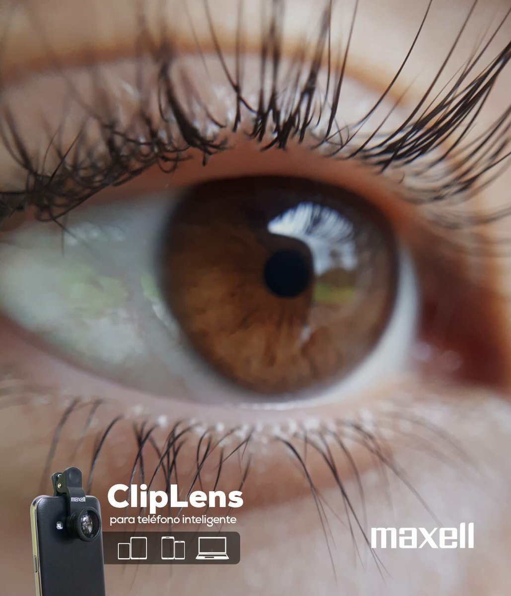 maxelllatin's tweet photo. Tomas las fotos que siempre quisiste con nuestro #ClipLens #Maxell. Incluye 3 lentes: ojo de pescado, macro y gran angular" 💯
#MaxellLatinoamérica #Fotos #Videos #ClipLensMaxell https://t.co/N0VvR98ZIc