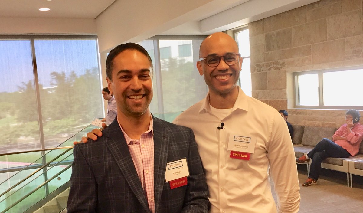 Excited to meet <a href="/samcharrington/">Sam Charrington</a> at today’s #ForwarDFW Summit 2018 <a href="/CapitalOneTech/">Capital One Tech</a> - Sam’s passion for #AI and #machinelearning captivates listeners globally. #innovation