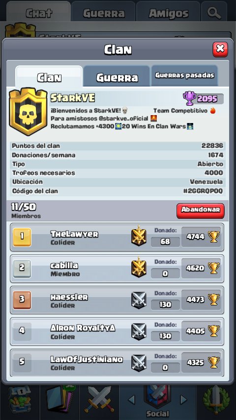 ¡BUENAS TARDES! Por motivos ajenos a los líderes del clan StarVE  ha sido hackeada una la cuenta de colider y hemos sufrido una desintegración masiva a causa de un envidioso noob. Por favor apoyen con un RT para que nuestro clan vuelva a ser lo que era, se les agradecerá.