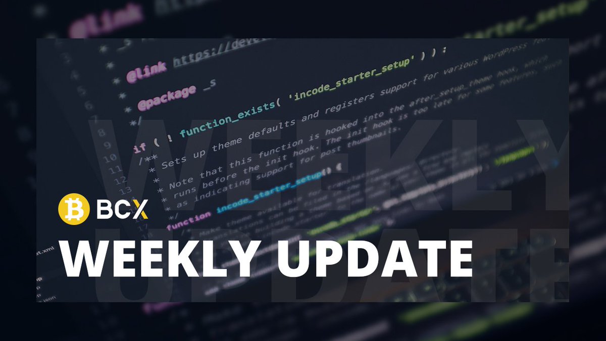 bcx_team's tweet image. BCX Project Update 018
reddit.com/r/BCXofficial/…
Official Telegram group  
EN: BCX_EN  
CN: BCX_CN  
KR: BCX_KR  
This is our official Facebook: facebook.com/OfficialBCXTea…
If you are interested in BCX or want to know more about the project, please follow us.