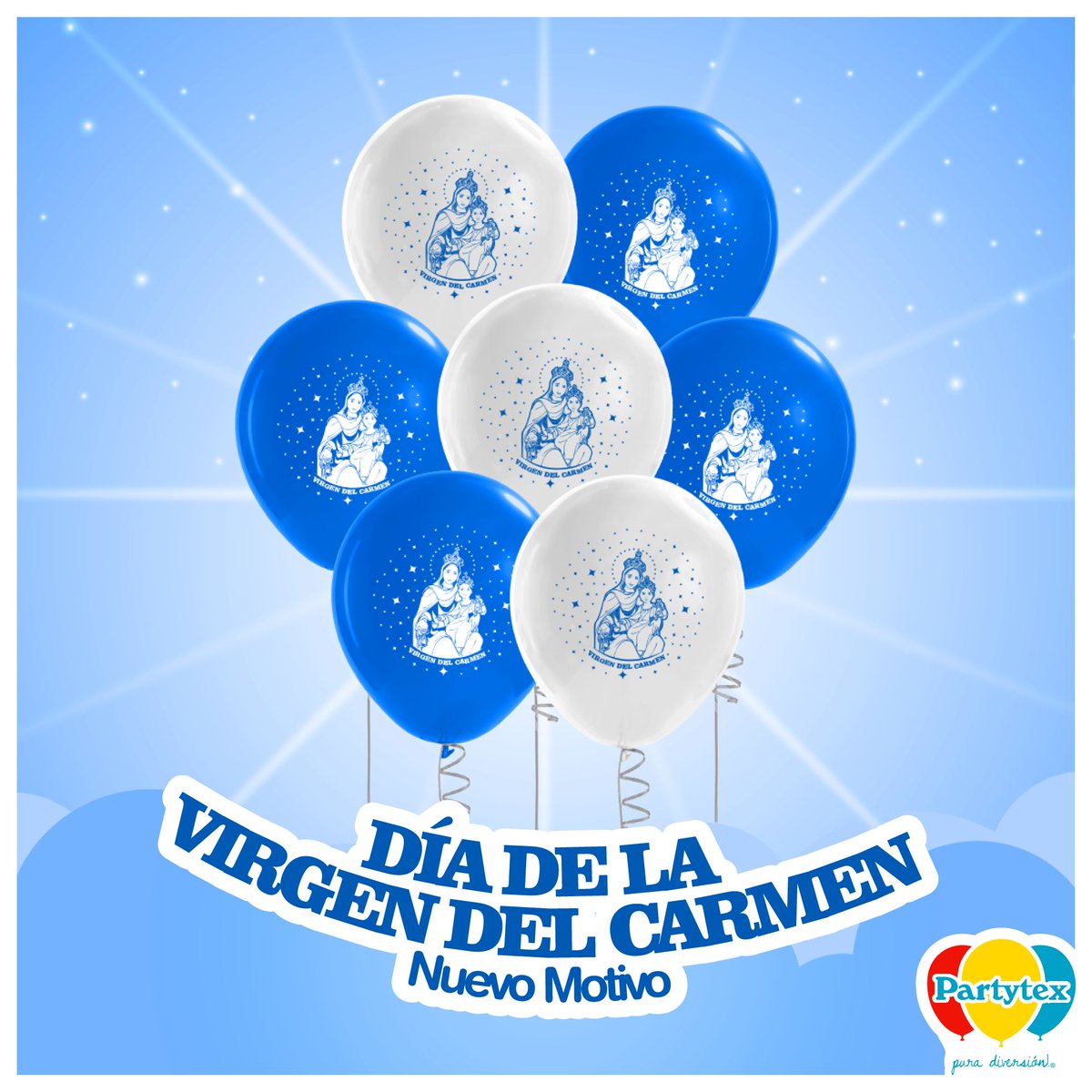 partytex's tweet photo. Hoy se conmemora el tradicional Día de la Virgen del Carmen ¡Celébralo con nuestro nuevo motivo!
Partytex ¡Pura diversión! 🎈
https://t.co/3EhMCgEOEn
#Partytex #globos #balloon #balloons #party #partyideas #Baloes #воздушные https://t.co/EklStbFkJz