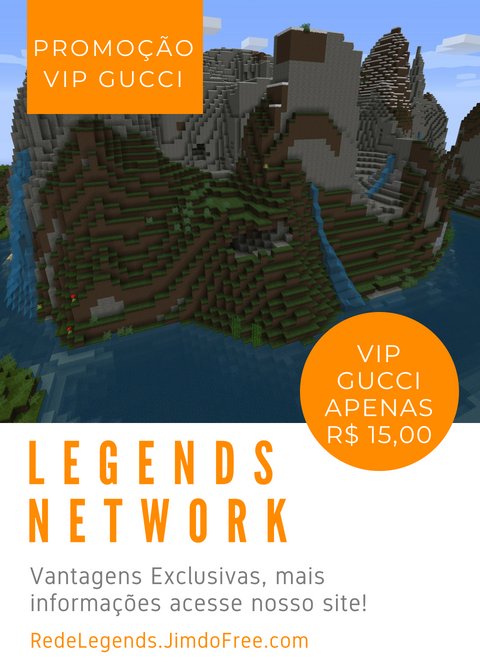 RedeLegends's tweet image. 🎊🎉 PROMOÇÃO VIP GUCCI 🎉🎊