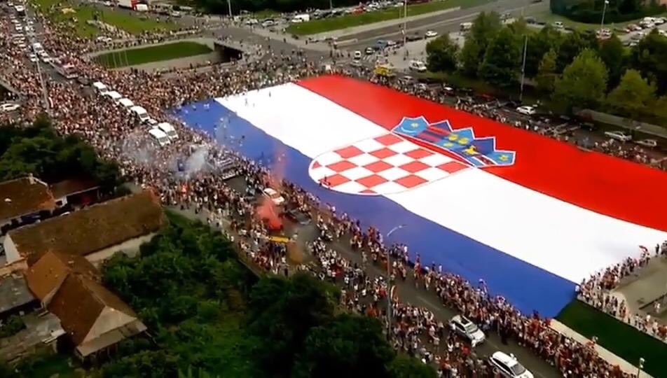 Proud to be Croat! 🇭🇷 #Croatia #WorldCup 🥈 #BudiPonosan @FIFAWorldCup @HNS_CFF #Zagreb