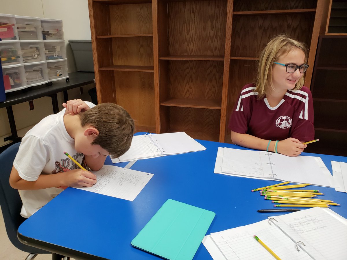 Word Nerds creative writing camp has kicked off!  Character bio sheets are a hit for getting us organized and ready to create! #writingcreatesworlds #makethatpencildance