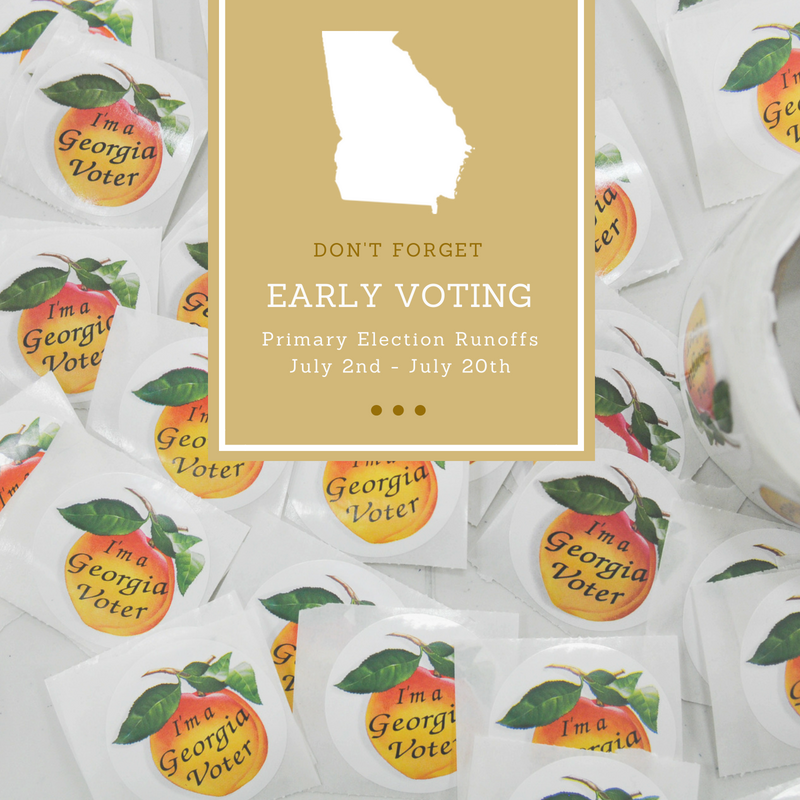 GAChamber's tweet image. Don’t forget- This is your LAST week to take advantage of #EarlyVoting in the Primary Election Runoffs! Locate your polling place by going to mvp.sos.ga.gov and be sure to visit 8for18.com for additional info on candidates #gapol #BestForBiz #YourVoteCounts