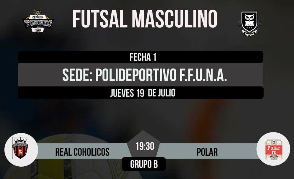 PolarFC2's tweet photo. Este jueves 19 de julio, te esperamos en el polideportivo de la facultad de Filosofía UNA a ser parte del esperado debut de POLAR FC 🍺.

@PolarFC2 vs @coholicos_real https://t.co/KVGdJyEqYI
