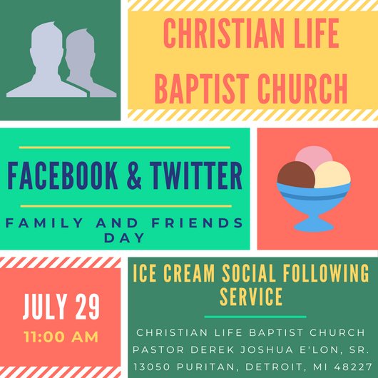 WWMBC_Det's tweet photo. Have you enjoyed watching our sermons and keeping up with us on social media? We’d love to meet you! Come visit us in person for #Facebook and #Twitter Family and Friends Day and an ice cream social following service! #Family #Friends #ChristianLife #Church #ChurchesOfDetroit https://t.co/PZl2XWwPOH