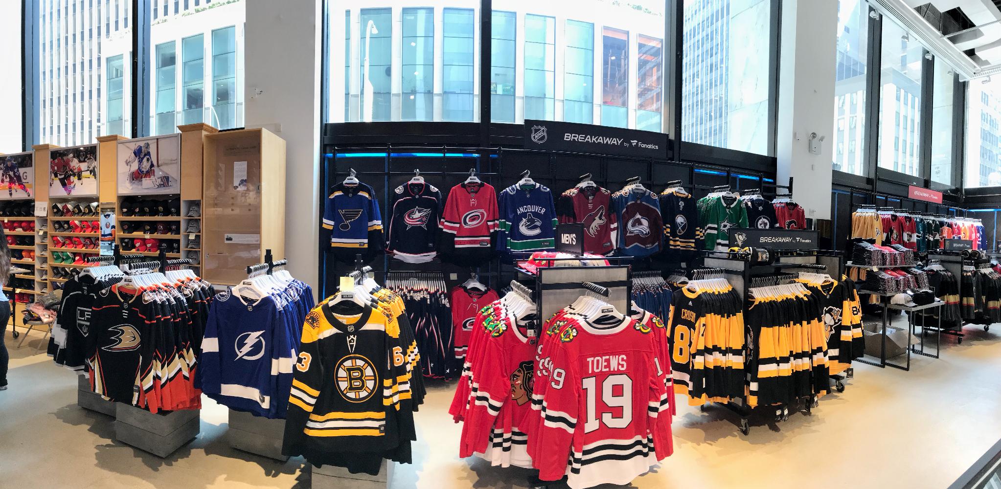 NHL Store opening in Manhattan