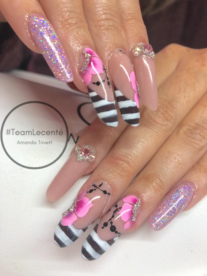 Absolutely gorgeous nails by <a href="/nailsashburton/">Amanda Trivett</a> using Fantasy Super Holo! #lovelecente #lecente #glitter #nails #nailart #probeauty #nailgoals #glitternails