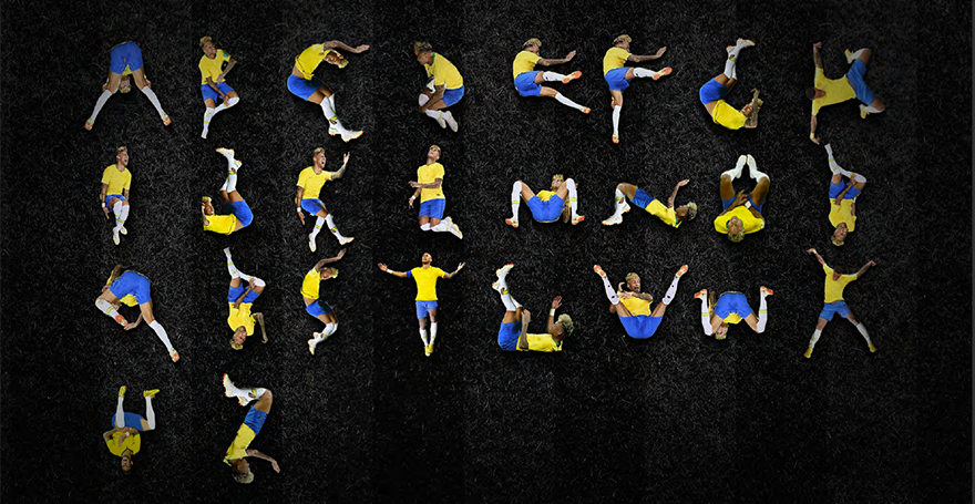 canalacultura's tweet photo. El mundial #Rusia2018 ha dado para tanto, que incluso las famosas caidas del brasileño #Neymar, inspiraron a un #ArtistaGráfico para crear una #fuente de escritura, #LucianoJacob capturó algunos momentos memorables para crear la #NeyType con todo el #abecedario https://t.co/OqExkcmhMe
