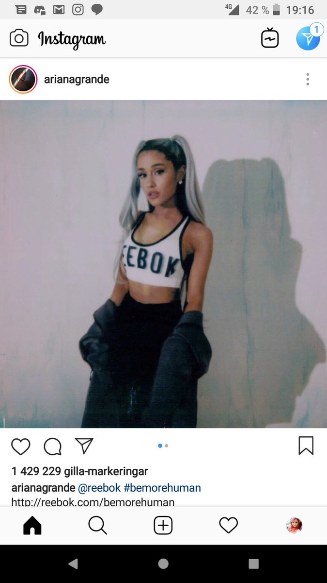 ariana reebok instagram