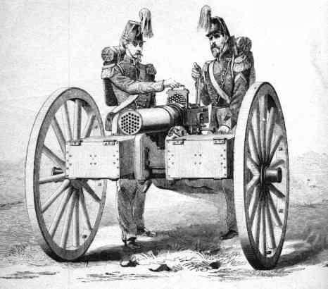 CaseMethodClub's tweet image. Is this a Maxim gun or a Montigny Mitrailleuse?  

#RobotSummer