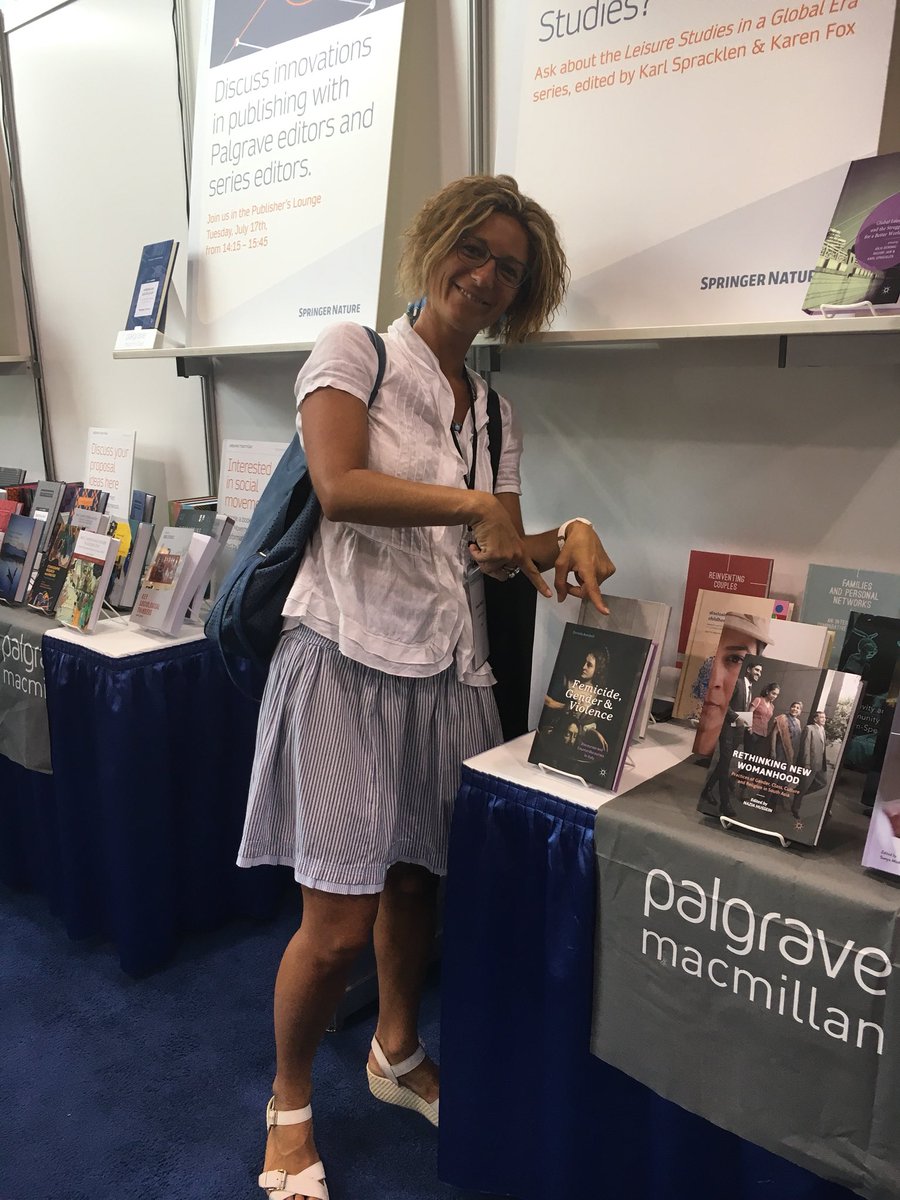 DanielaBNDLL's tweet photo. My book Femicide, Gender and Violence at the #ISA18wcs in Toronto #PalgraveMacMillan #femicide #violenceagainstmen https://t.co/XSKrR9SoYM