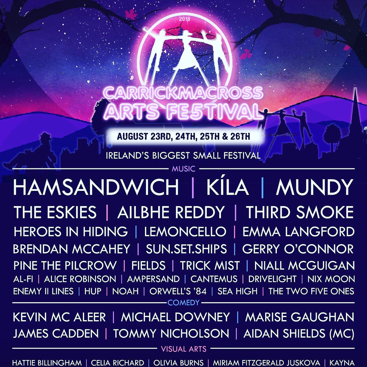 Super excited to be on the fantastic lineup for the <a href="/Carrick_Arts/">Carrick Arts Fest</a> Festival 2018! Find us live on stage Saturday the 25th of August at 1.15pm! #excited #musiclovers #originalmusic #carrickartsfest18 #originalirishmusic #irishmusicparty