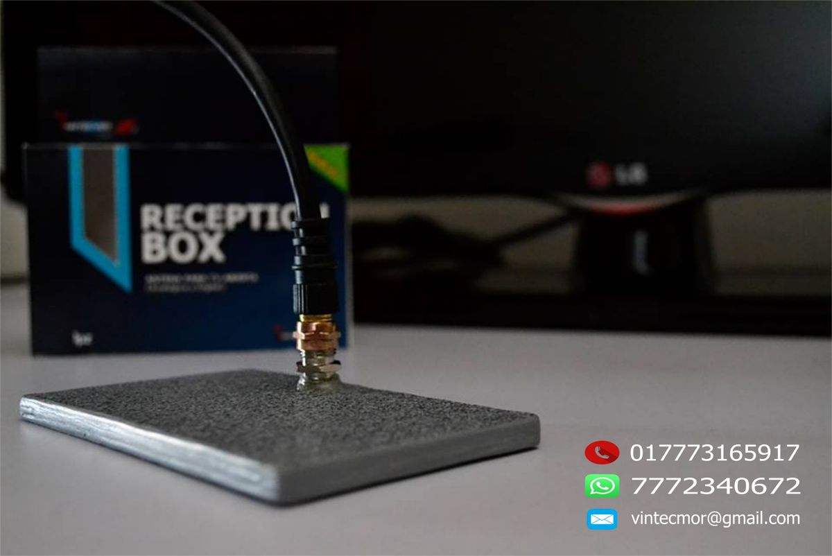 ¡Una vez más tenemos a la venta la antena #ReceptionBox! 
La cual es una antena moderna, pequeña y barata; que te permite sintonizar múltiples canales de televisión digital únicamente dependiendo de la zona en la que la utilizas.