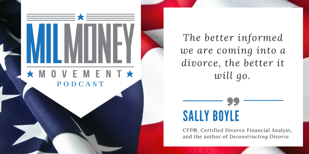 ItsMILMO's tweet photo. In MilMoney Movement Podcast's episode today, we are talking with #divorce expert, Sally Boyle, CFP® about the knowledge you need to get through a divorce and set yourself up financially to succeed afterward. @sallyboyle4 #mildivorce #milmoney https://t.co/KeWFaNDtpS https://t.co/JpNZDPgcgk
