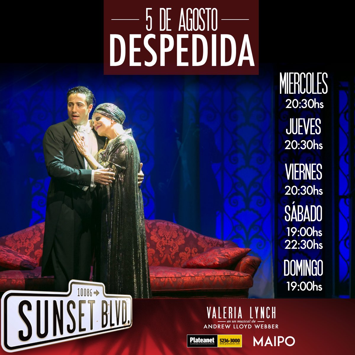 🌟QUEDAN 3 SEMANAS🌟 No te pierdas esta gran producción que deslumbró a todos los que ya vinieron! #SunsetBlvd 👉🏻Conseguí tus entradas anticipadas en bit.ly/SunsetBlvd18 o boletería!