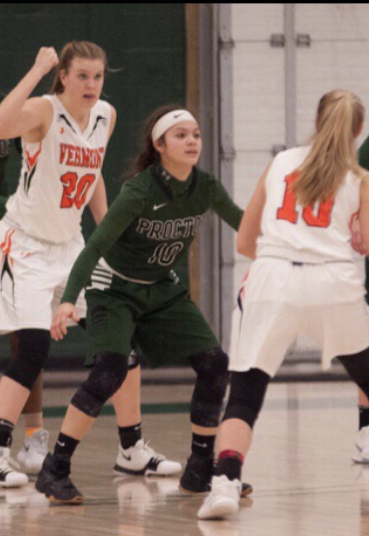 ProctorHoops's tweet photo. After a successful trip to Louisville &amp; Chicago 2021 @moralesvicky2 is also hearing from the ACC &amp; BigEast! #MaintainCourse https://t.co/8J8w7OYbZO