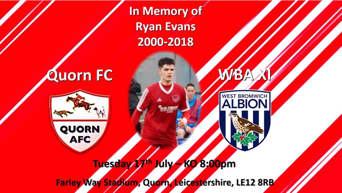 UPDATE / kick off time change for tomorrow’s memorial game v <a href="/WBA/">West Bromwich Albion</a>. KICK OFF is 7.45pm