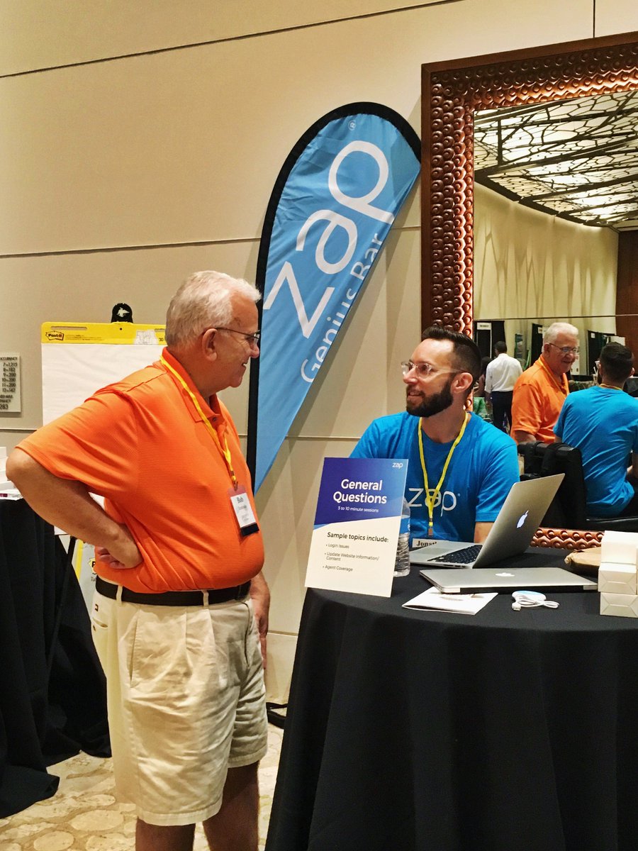 ZapforAgents's tweet photo. The Zap team is thrilled to be at #FLA21 in Marco Island, FL, meeting with and helping @Century 21 agents and brokers!🌴Got a question? Drop by our Genius Bar today to say hi and speak with a Zap expert. 👋 https://t.co/u5rnxvsMRy