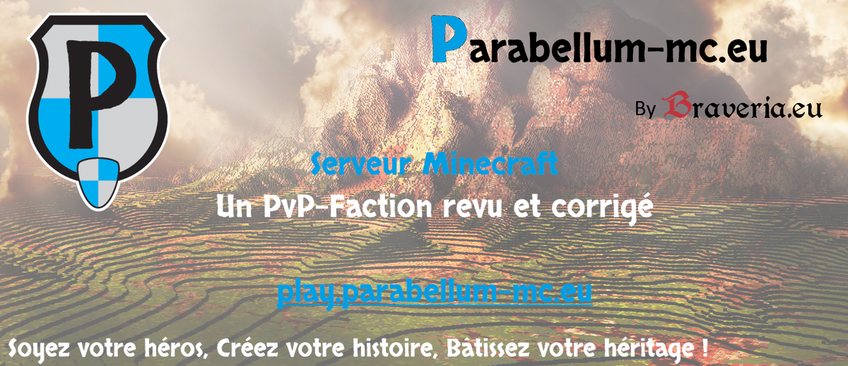 Parabellum_mc's tweet photo. Ne soyez pas timide ! Devenez votre héros !
Le nouveau serveur Minecraft: PVP Factions !
#Minecraft #Nouveau #PVPfaction #PVE #jeu #parabellum
Discord: https://t.co/kwS4DRcMJF
Infos: https://t.co/gEh0lLKDED 
Nous rejoindre: https://t.co/UAO10JEFam https://t.co/fVXWQ289yY