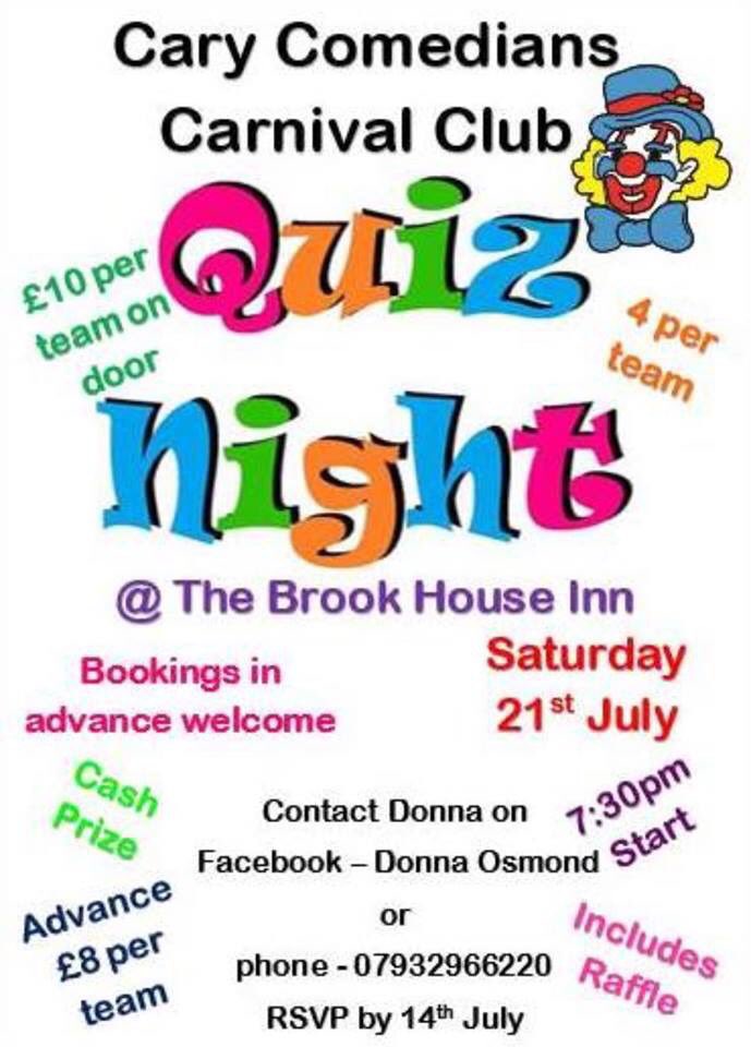 A reminder that our quiz night is coming up, better get your thinking caps on 🤔🤔