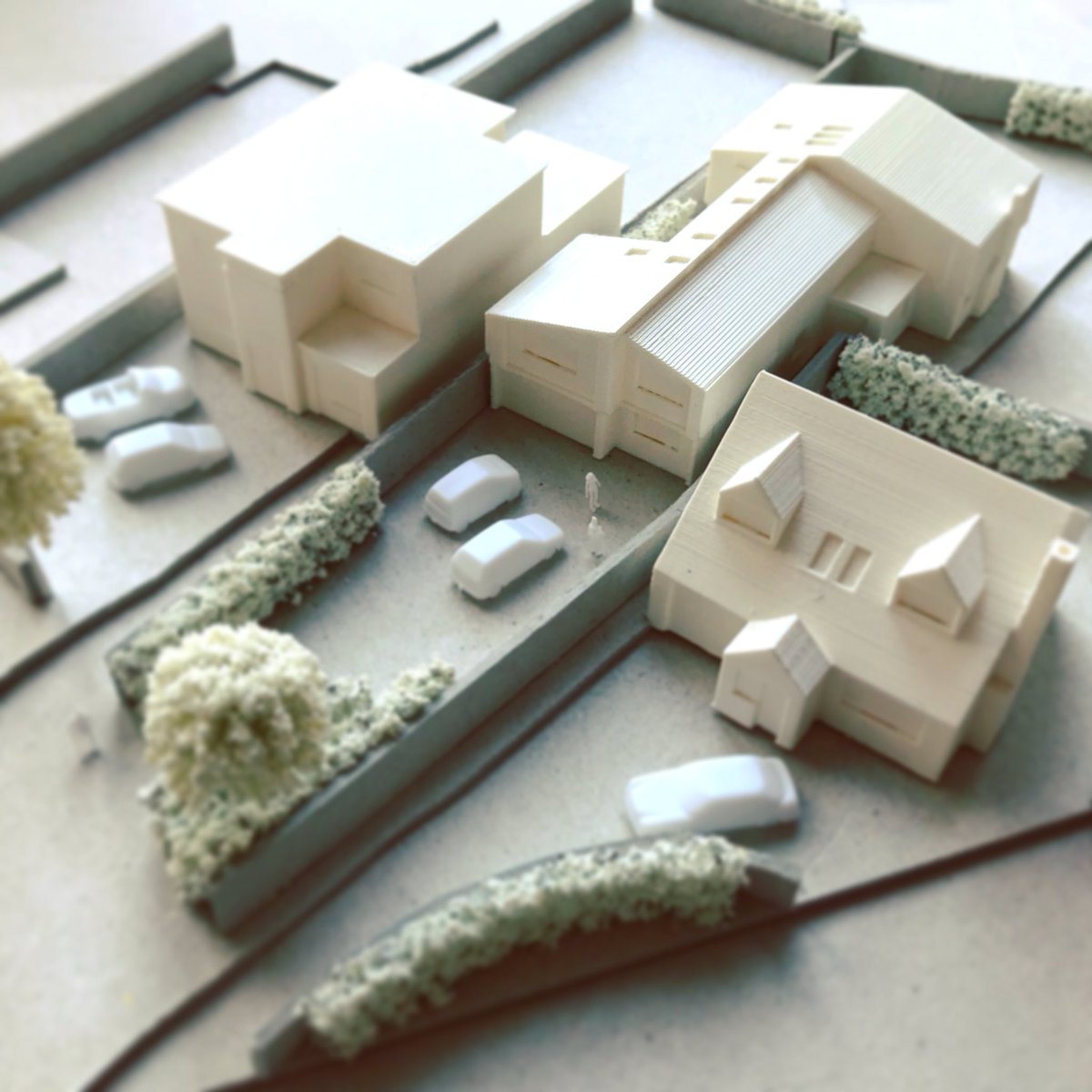 studio_gennaio's tweet photo. We love making models! We’ve been working on this 1:200 scale model for one of our projects which really helps understand the site and the impact of our design proposal. Thanks to @fablabcardiff for the 3D prints! https://t.co/Ty6hW8xxSm
