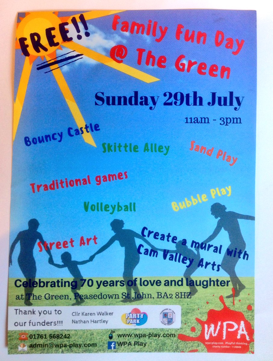 Really pleased to have secured £500 from @Bathnes to fund this event in #Peasedown next week! Its gonna be a great day! #lovePeasedown