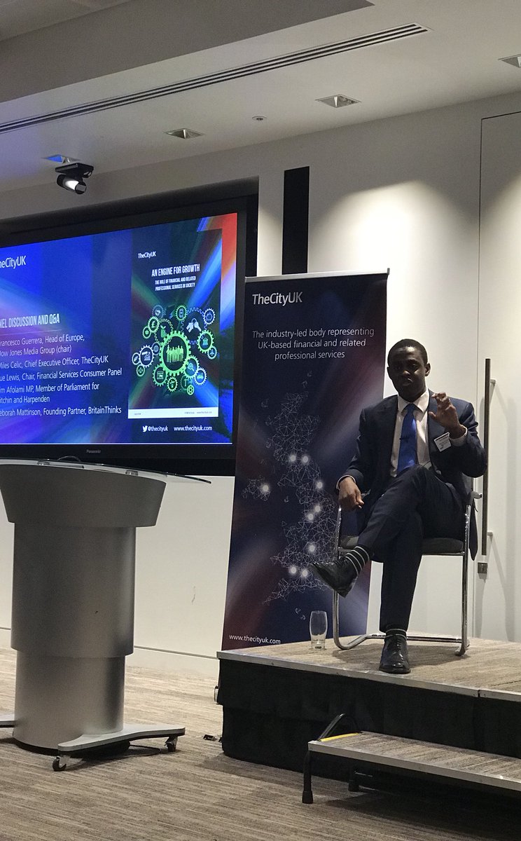 TheCityUK's tweet photo. .@BimAfolami talking about the importance for the industry to deliver service in a way that is competitive and fair for consumers in a way they understand - #engineforgrowth https://t.co/uzt8ZDWQIs https://t.co/LDIpAPtete