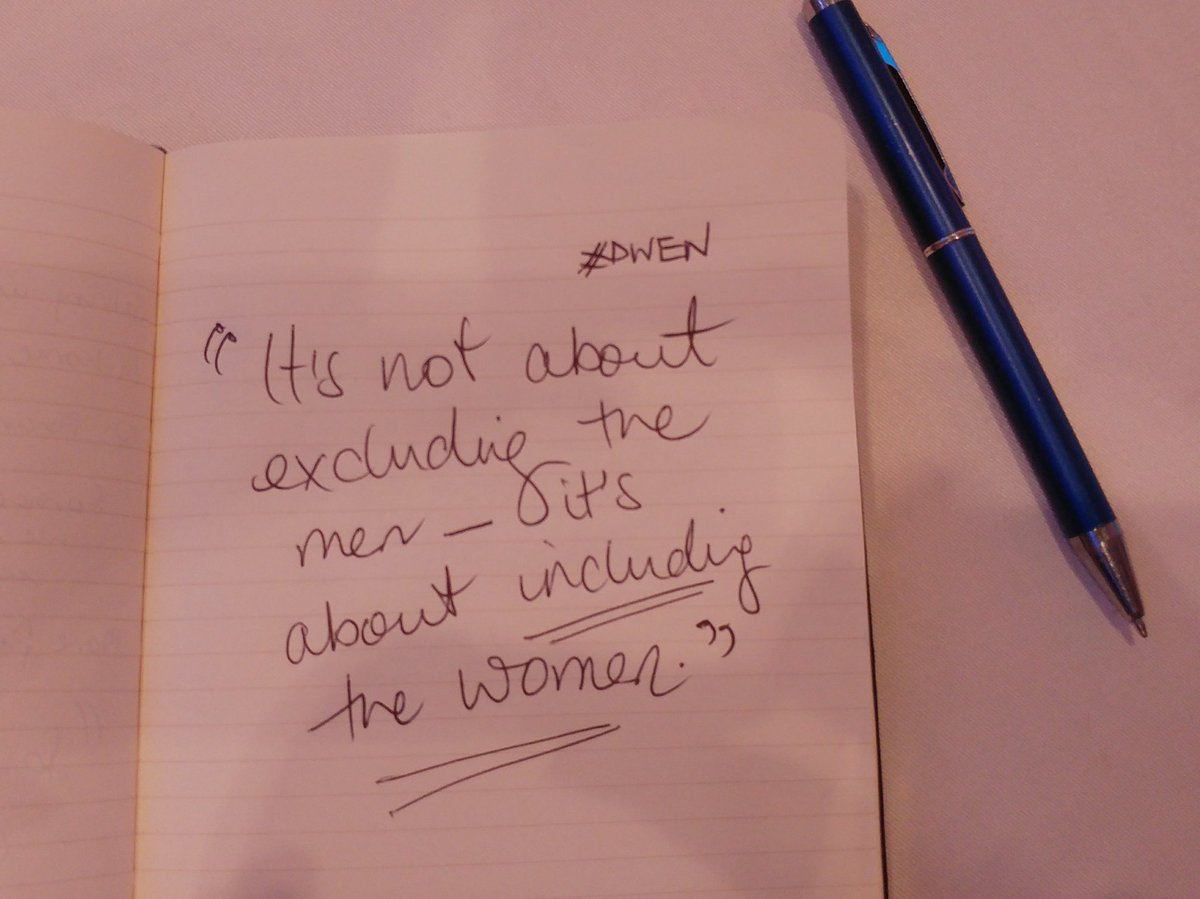 zobi1kenobi's tweet photo. Yes. "It's not about excluding men, it's about including women." - @SallieKrawcheck @Ellevest #women #quote #DWEN https://t.co/PRpqwS4gLh