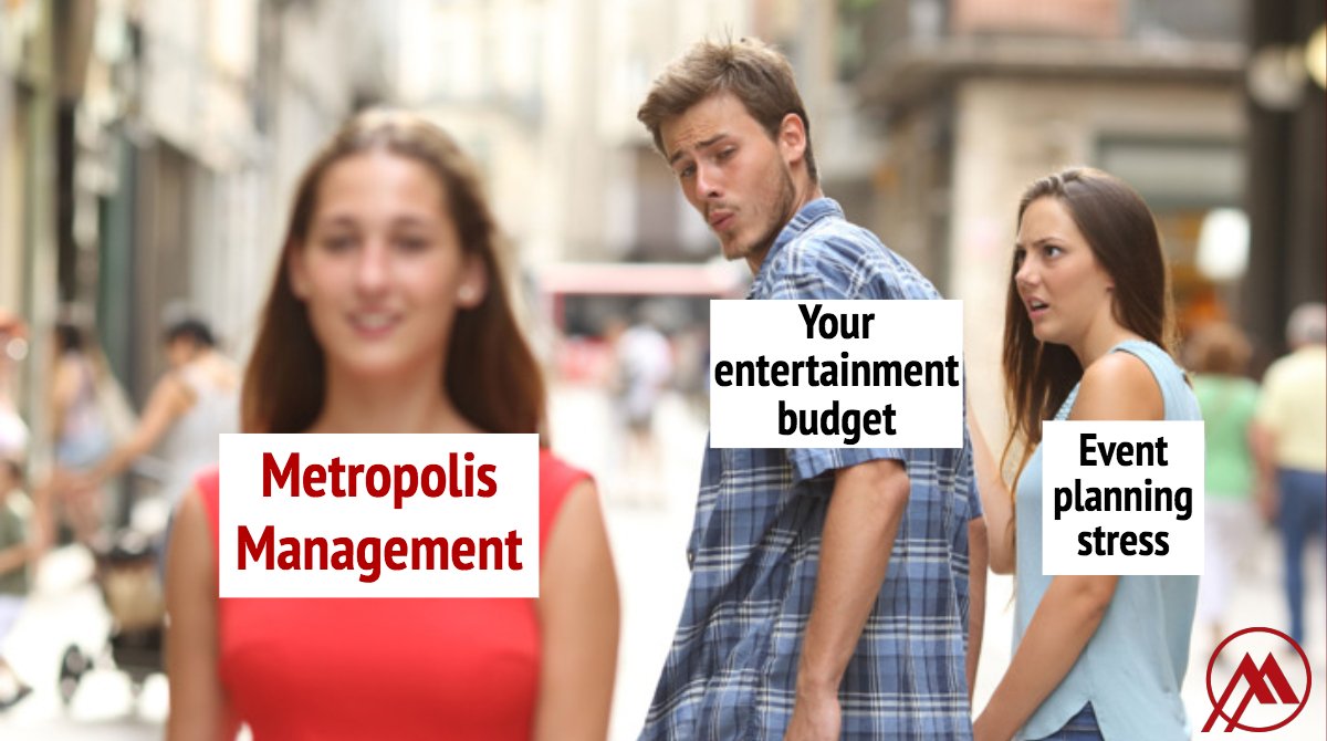 metropolismgmt's tweet photo. Its time to break up with event planning stress! You can find the perfect match for your entertainment budget with Metropolis Management.  Let's talk ;) #METROmgmt https://t.co/m31lHlToHE