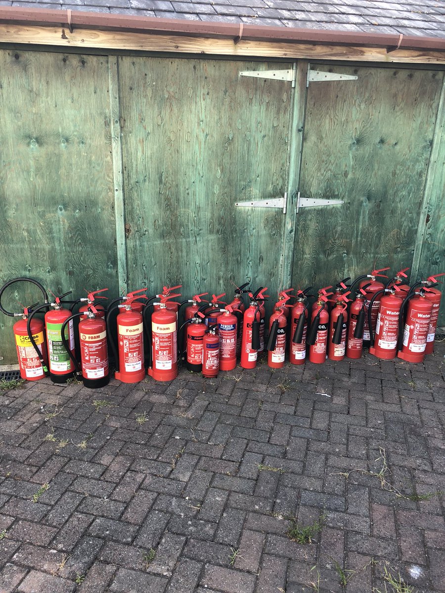 expressfire1's tweet image. Fire extinguishers allready to go out on hire to Paignton Festival !