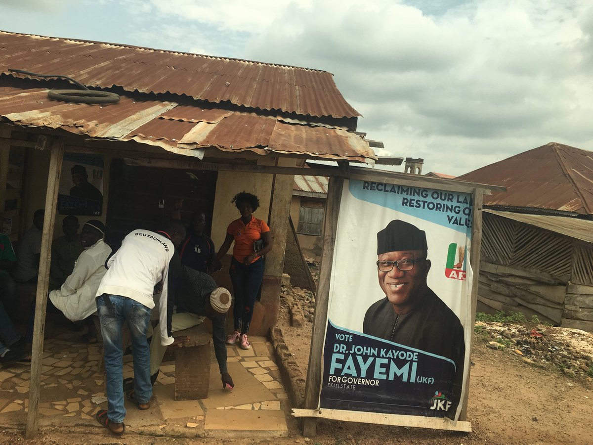 PaulTArkwright's tweet photo. Congrats to ⁦@kfayemi⁩ #EkitiDecided2018 https://t.co/w9tXz84QKB