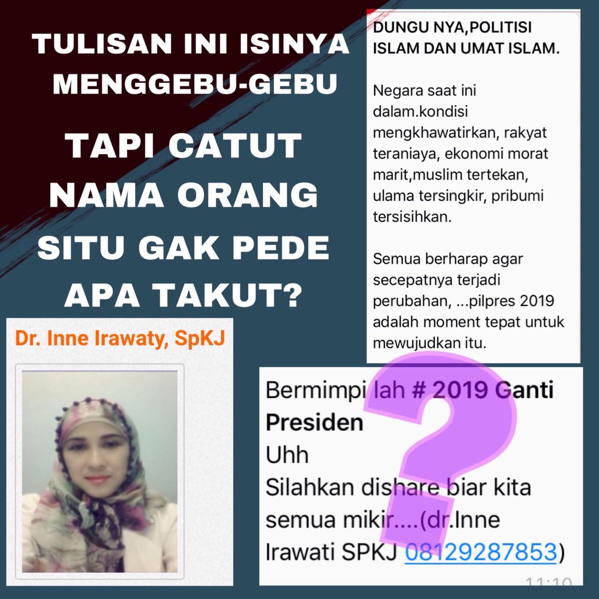 Jangan terprovokasi penyebar kebencian yang mengaku tokoh pintar.