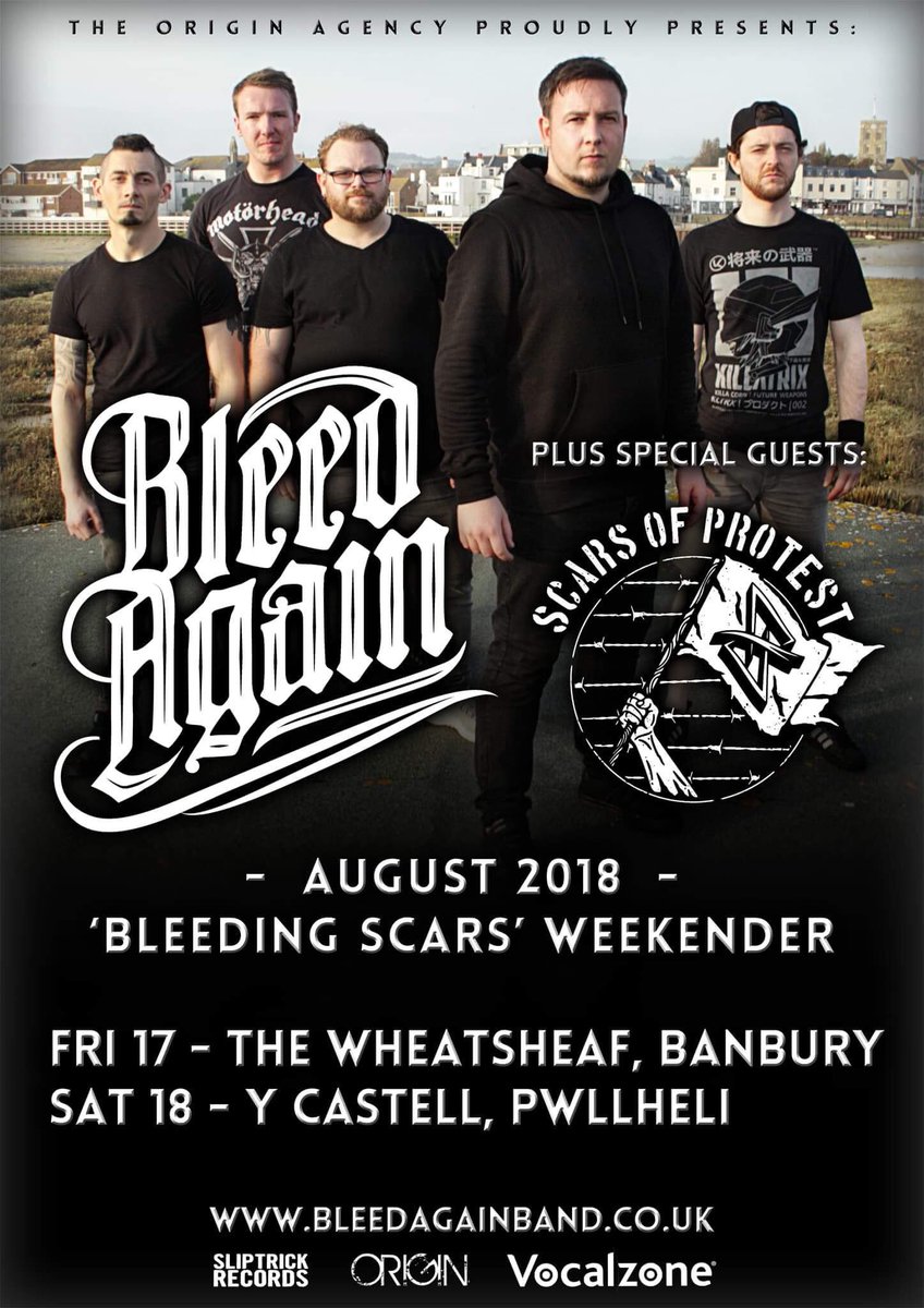 scarsofprotest's tweet photo. || ANNOUNCEMENT ||

We are excited to announce we will joining @BleedAgainUK for some shows next month!

17.08 - Wheatsheaf, Banbury
18.08 - Y Castell, Pwllheli

#metal #livemusic #tour #metalcore #numetal #heavy #scarsofprotest #bleedagain #rapcore #rapmetal https://t.co/DFZGnWX5N6