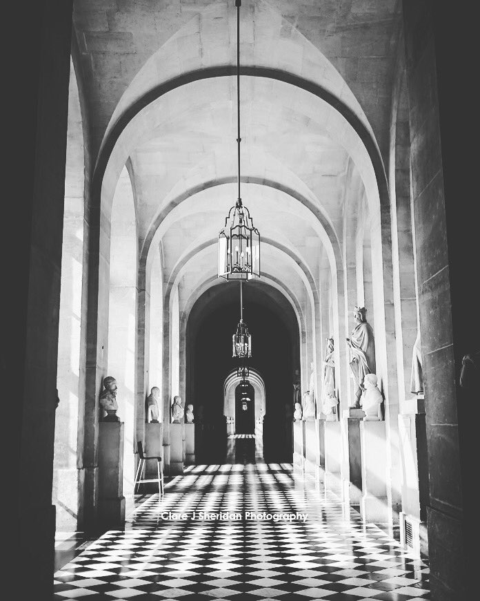 What will happen along the corridors of power in Versailles tonight on BBC2? Photo copyright Clare J Sheridan Photography #Versailles #VersaillesFamily #versaillespalace #BBC2 #StudioCanalUK #Blackandwhitephotos