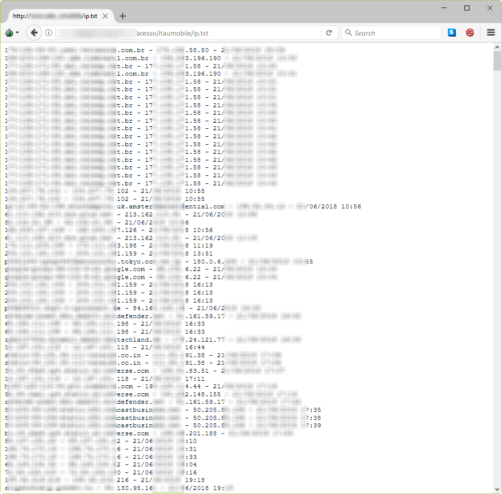 This phishing attack targets Itaú Private Bank. Hundreds of customers are affected. I've also found a control panel here.
#phishing