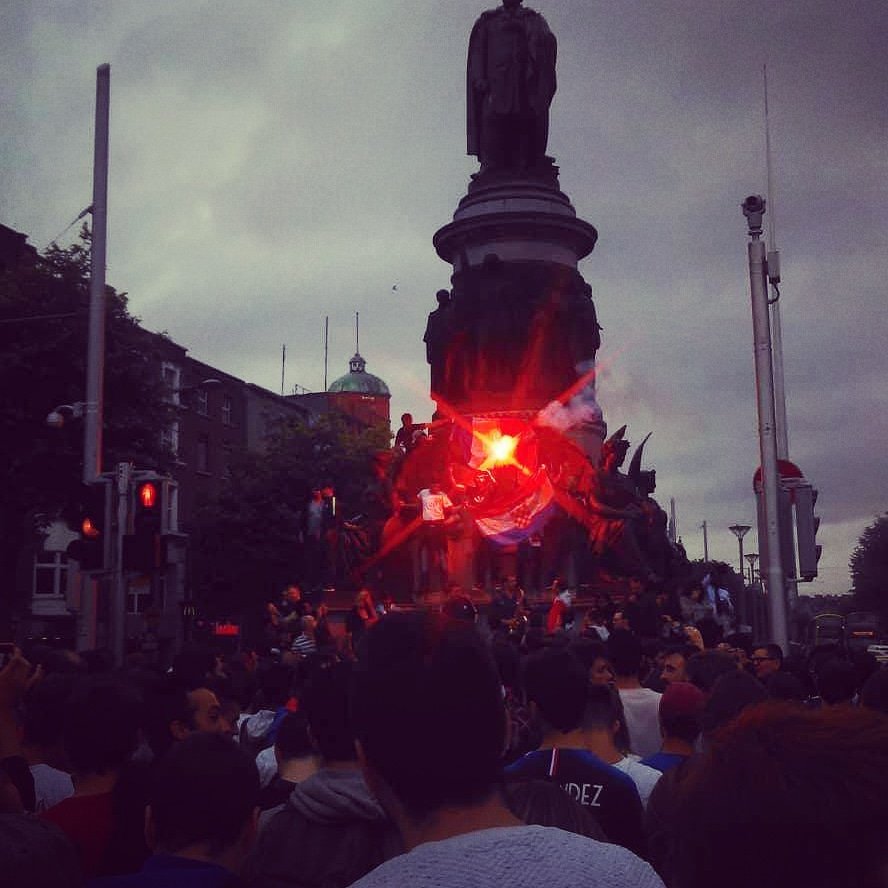 ThisIsEvery's tweet image. World cup final celebrations in Dublin last night #dublin #ireland #WorldCup2018 #stilettointhegetto