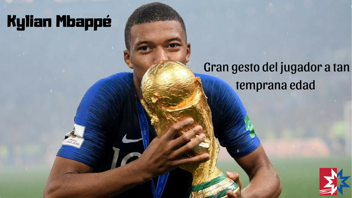 FuRepublicanaEc's tweet photo. Jugador de la selección de Francia, donará los premios que recibió en el Mundial de Rusia 2018 a una asociación para fomentar el deporte entre chicos con capacidades diferentes. https://t.co/3zR28qHLyD