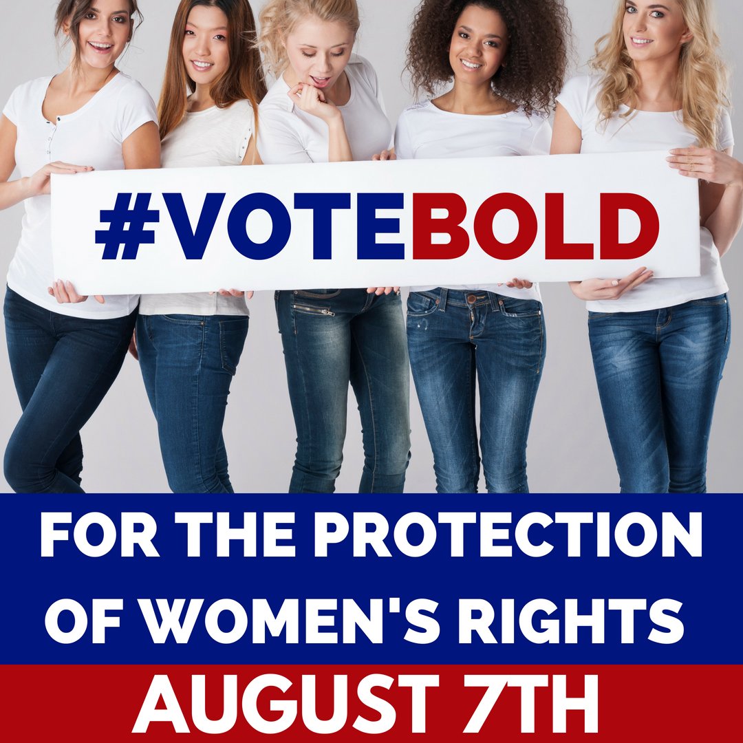 KyraHBolden's tweet photo. As State Representative, I will fight to protect women's rights. #VoteAugust 7th to "Protect Women's Rights " https://t.co/9LHoNLrdOy