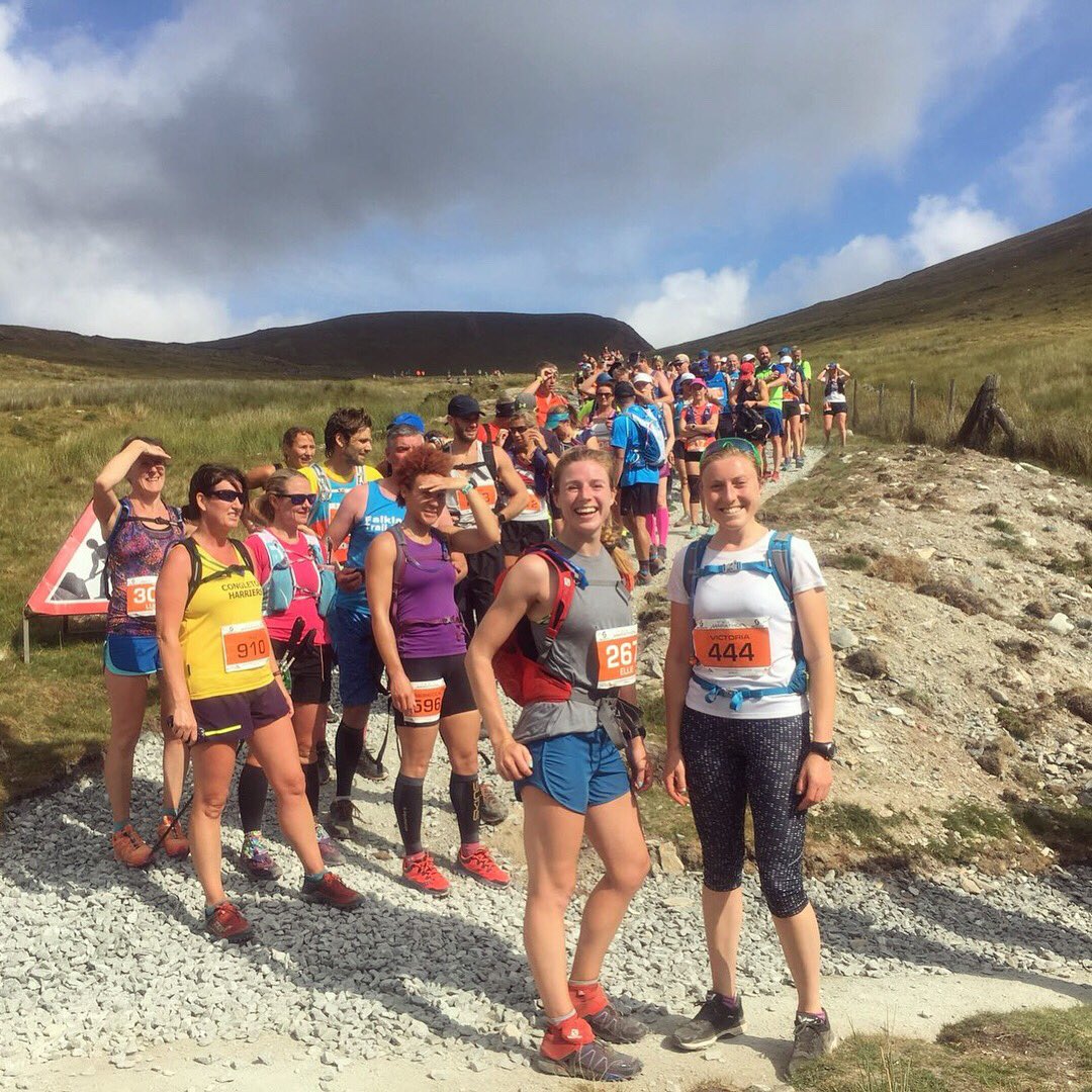 ellieroseatkins's tweet photo. We did it!! PBs out of the window with over 5000 feet of elevation but it was a fantastic experience and the lost toenails were SO WORTH IT #STM18 #snowdoniatrailmarathon https://t.co/gGRnK4G3eY